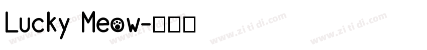 Lucky Meow字体转换